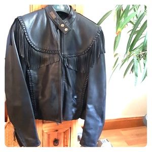 Harley Davidson leather motorcycle jacket